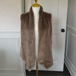 Express Brown Faux Fur Women's Vest XS/S